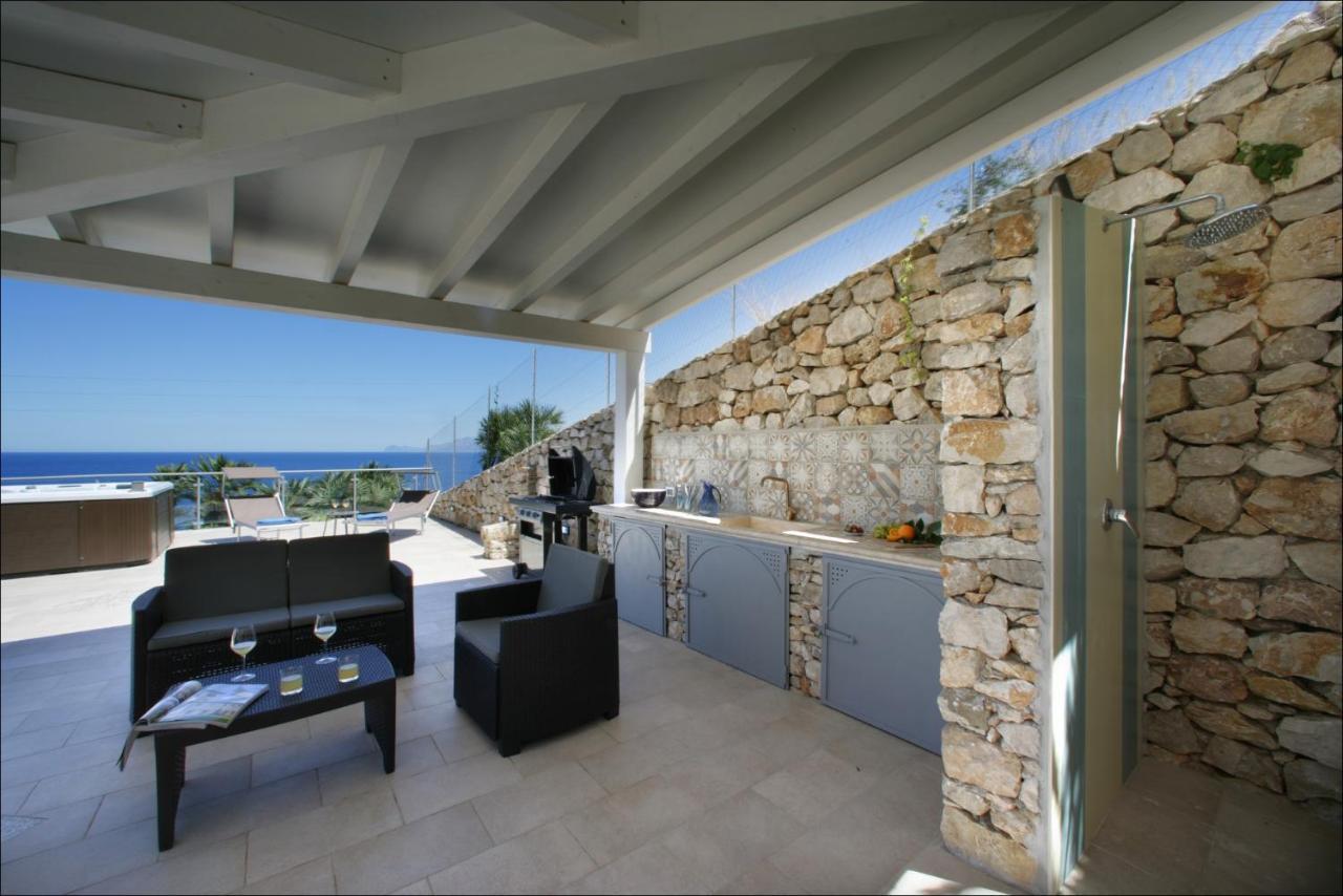 Villa Antonia - Vasca Idromassaggio Terrazza Vista Mare San Vito Lo Capo Ngoại thất bức ảnh