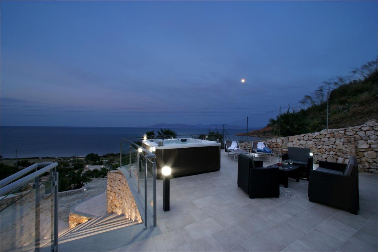Villa Antonia - Vasca Idromassaggio Terrazza Vista Mare San Vito Lo Capo Ngoại thất bức ảnh